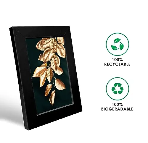 GADGETS WRAP Printed Photo Frame Matte Painting for Home Office Studio Living Room Decoration (11x9inch Black Framed) - Little Bohemian Fish I