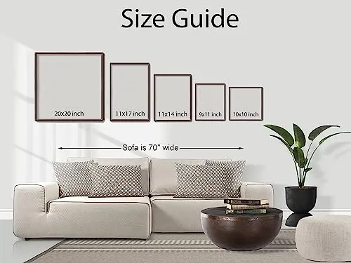 GADGETS WRAP Printed Photo Frame Matte Painting for Home Office Studio Living Room Decoration (11x9inch Black Framed) - Little Bohemian Fish I
