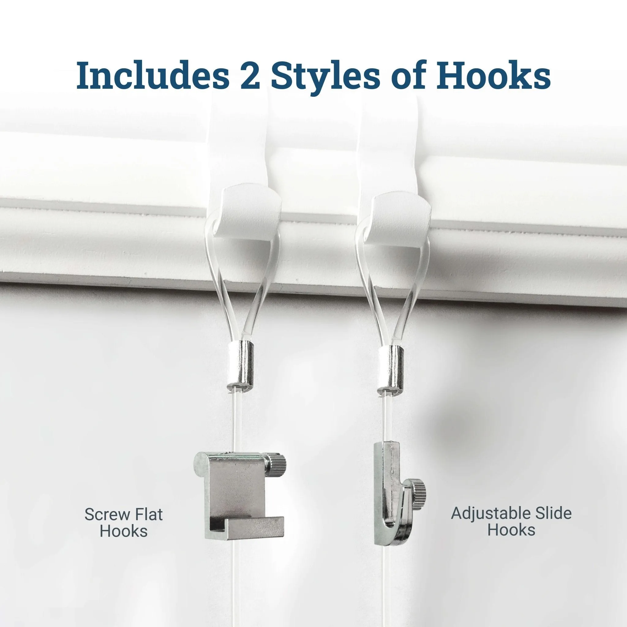 Gallery Kit with White Picture Rail Hooks  *****OUT OF STOCK UNTIL 12/10*****