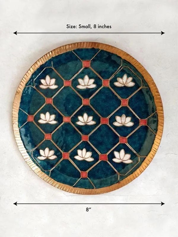 Green Jali Wall Plate