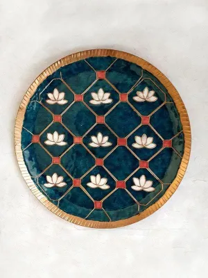 Green Jali Wall Plate
