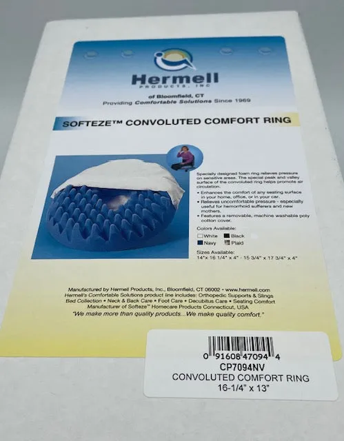 Hermell - Softeze Convoluted Comfort Ring With Polycotton Cover