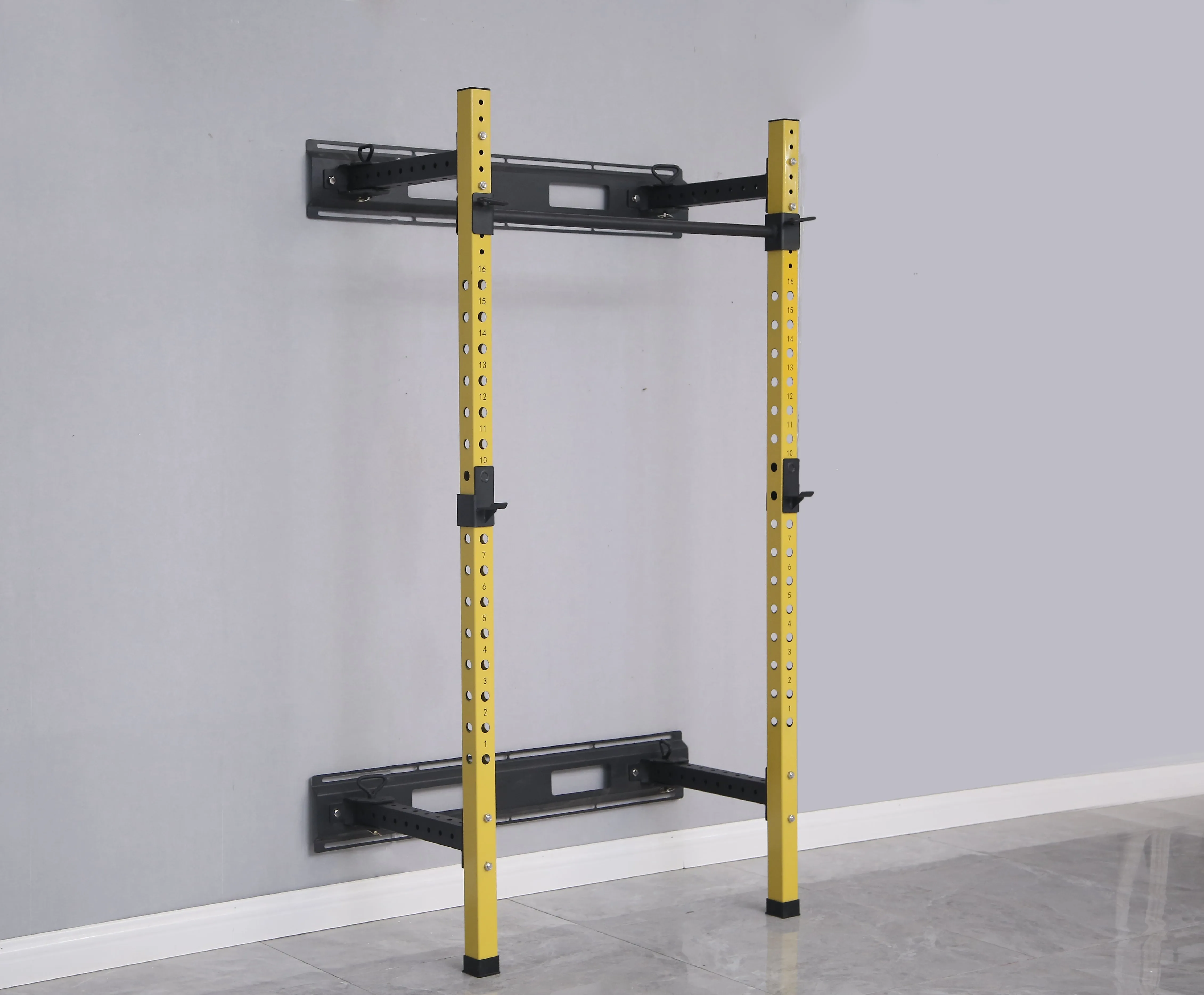 HulkFit Pro Series Wall Mounted Power Rack - 1000lb Capacity