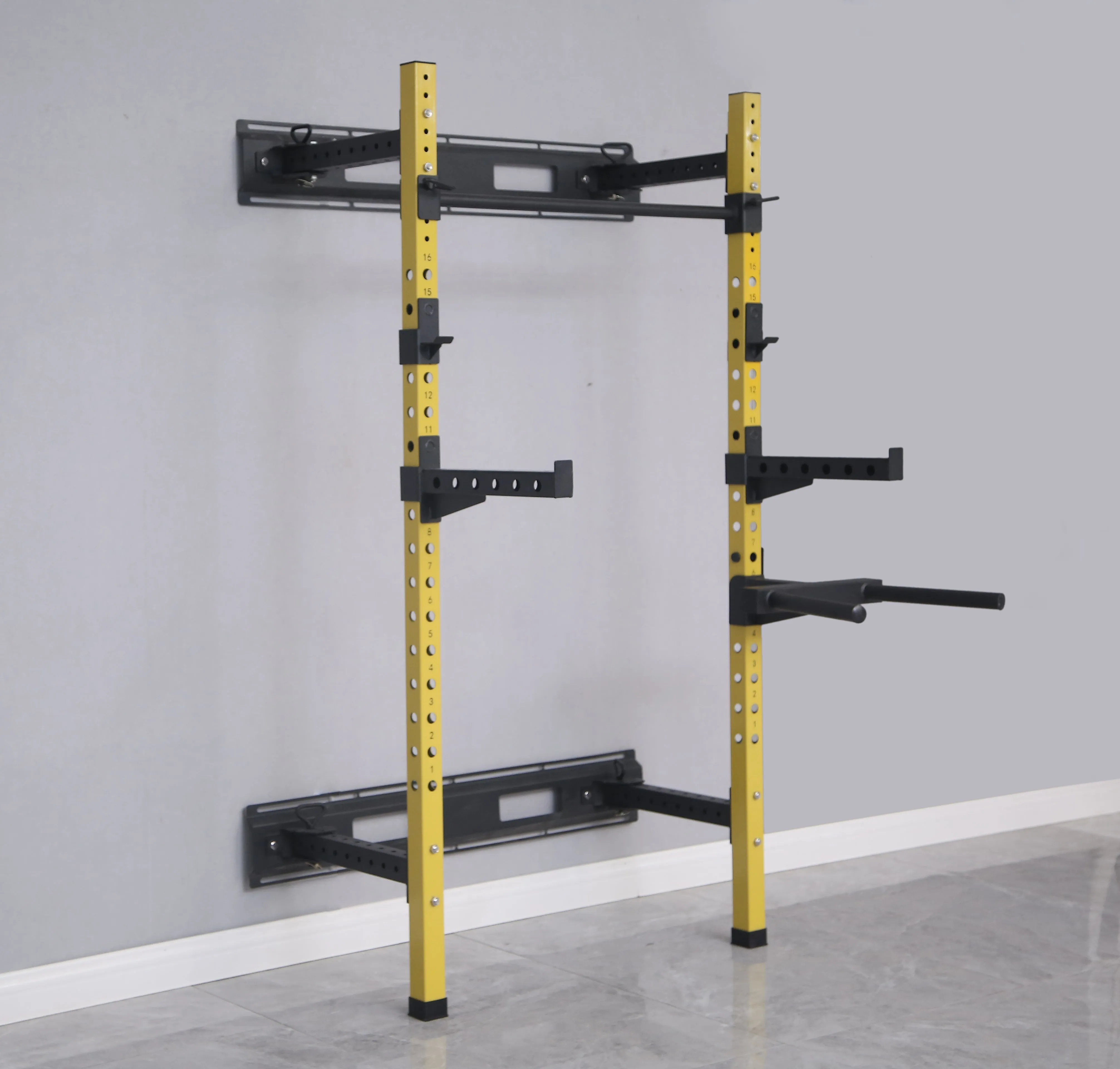 HulkFit Pro Series Wall Mounted Power Rack - 1000lb Capacity