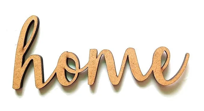Huns Kitchen & Interior Small Home Cutout Home Room Party Wall Decoration Wall Art 5.5mm thickness (10x4)