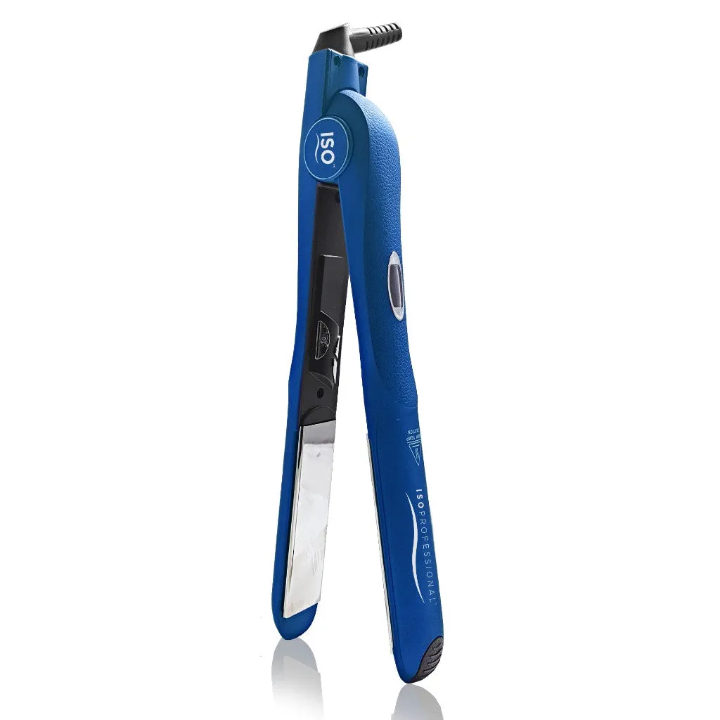 Iso Beauty Gold Collection Metallic Blue 1.25" Digital w/Far Infrared | Flat Iron
