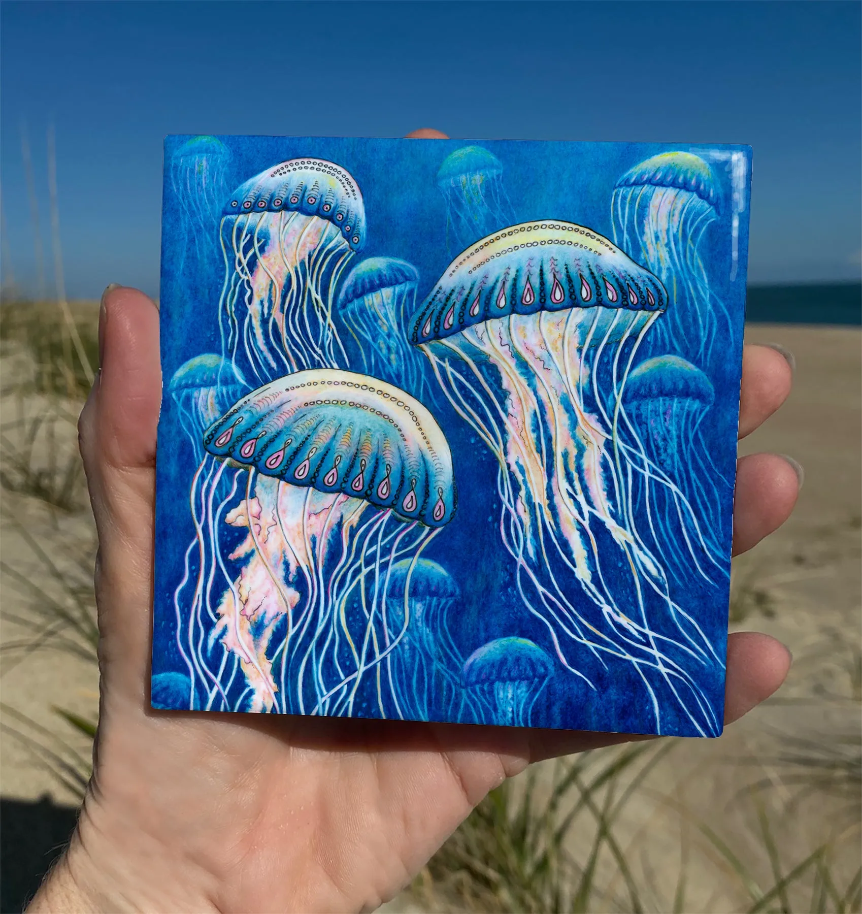 Jellyfish Ceramic Tile