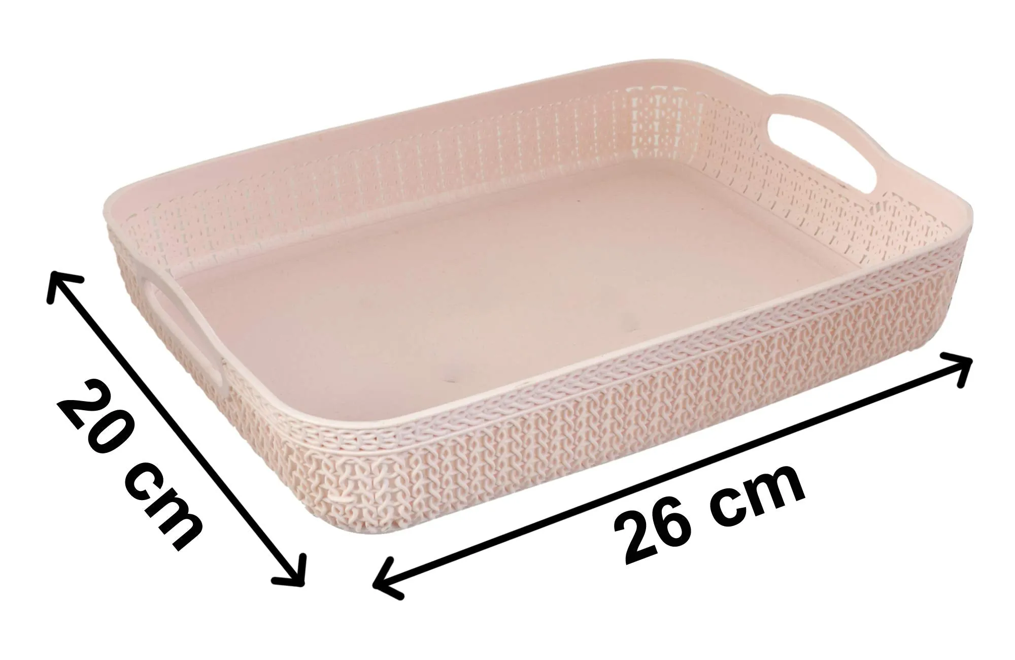 Kuber Industries Q-4 Unbreakable 4 Pieces Plastic Multipurpose Large Size Flexible Storage Baskets/Fruit Vegetable Bathroom Stationary Home Basket with Handles,Multi