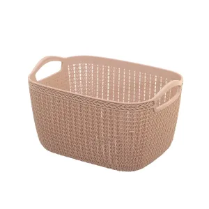 Kuber Industries Unbreakable Plastic Multipurpose Large Size Flexible Storage Baskets/Fruit Vegetable Kitchen Organizer with Handles (Assorted , CTKTC30616)