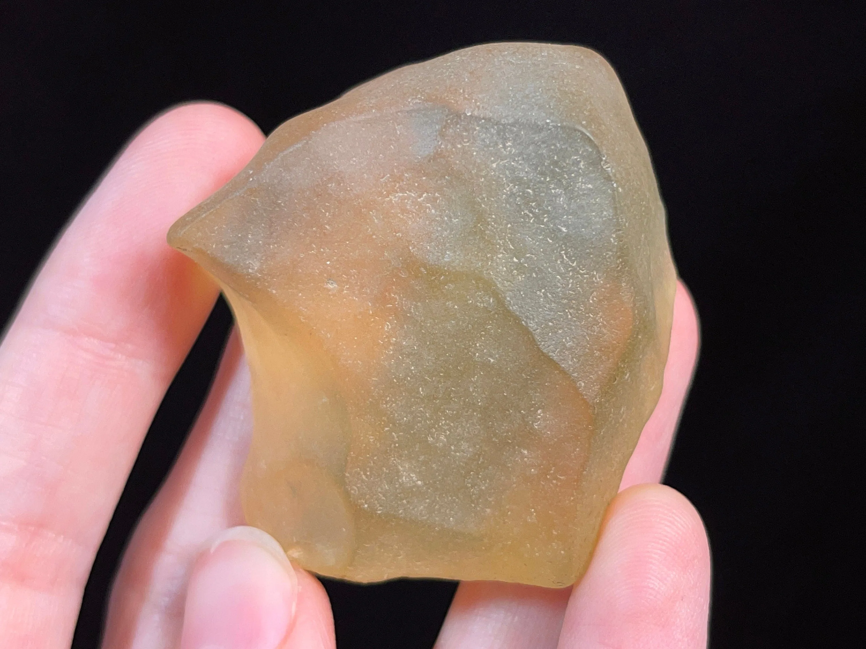LIBYAN DESERT GLASS, Raw Crystal - Rare, 2A Grade, Large, 41.2g - Metaphysical, Healing Crystals and Stones, 46801