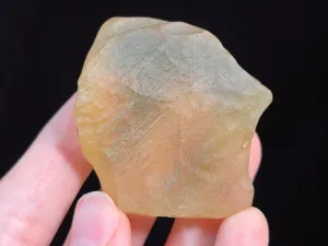 LIBYAN DESERT GLASS, Raw Crystal - Rare, 2A Grade, Large, 41.2g - Metaphysical, Healing Crystals and Stones, 46801