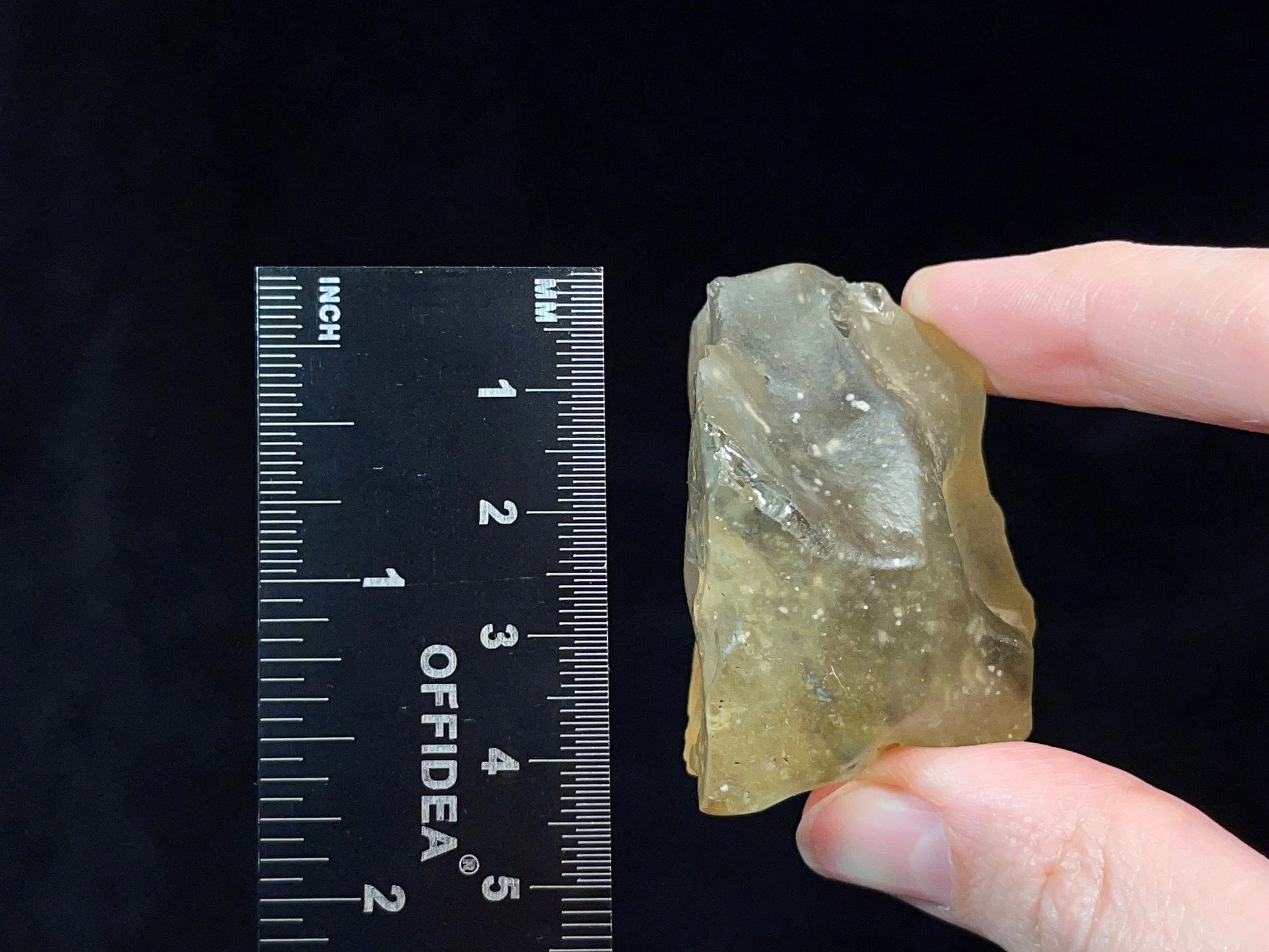 LIBYAN DESERT GLASS, Raw Crystal - Rare, 2A Grade, Large, 54.7g - Metaphysical, Healing Crystals and Stones, 46796
