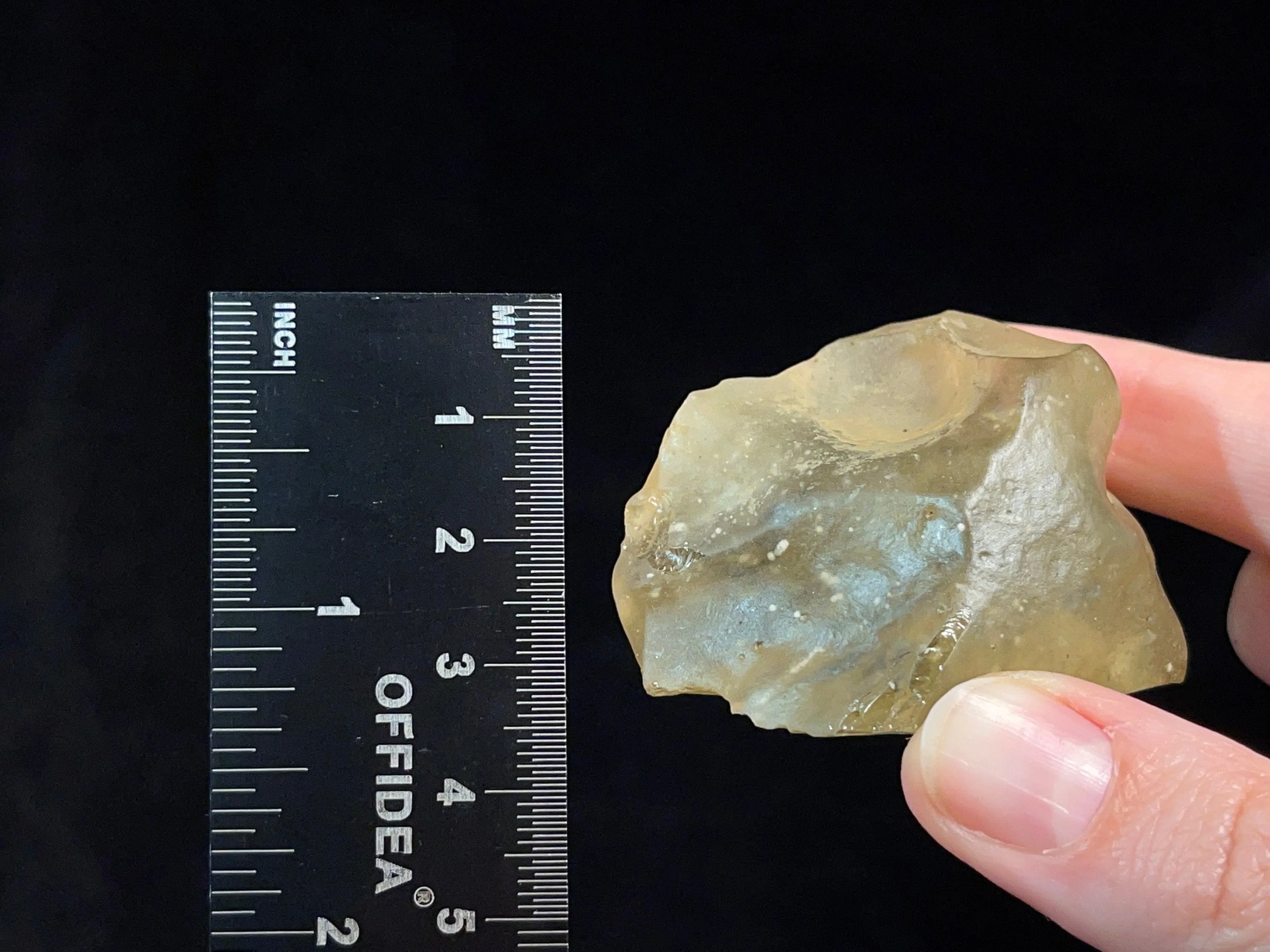 LIBYAN DESERT GLASS, Raw Crystal - Rare, 2A Grade, Large, 54.7g - Metaphysical, Healing Crystals and Stones, 46796