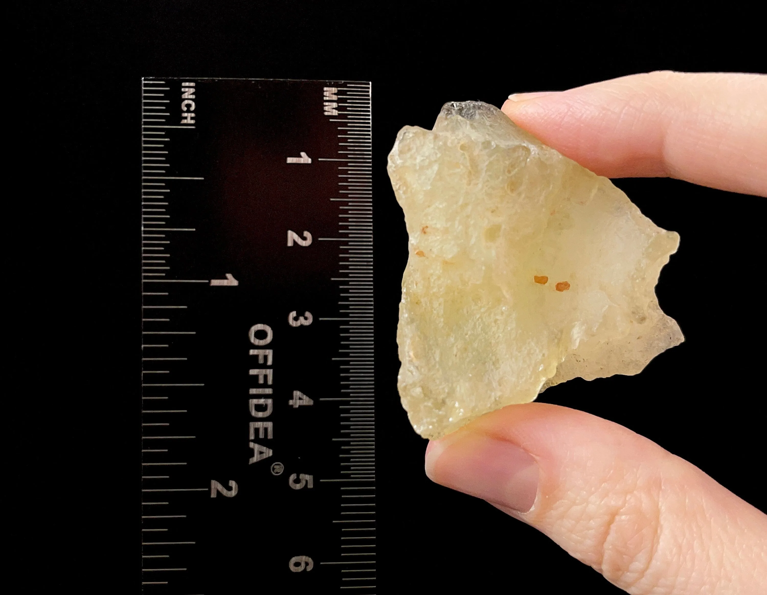 LIBYAN DESERT GLASS, Raw Crystal - Rare, B Grade - Raw Rocks and Minerals, Unique Gift, Home Decor, 52178