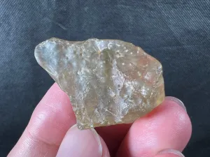 LIBYAN DESERT GLASS, Raw Crystal - Rare, High Grade Green, 14.2g - Unique Gift, Home Decor, Raw Crystals and Stones, 49400