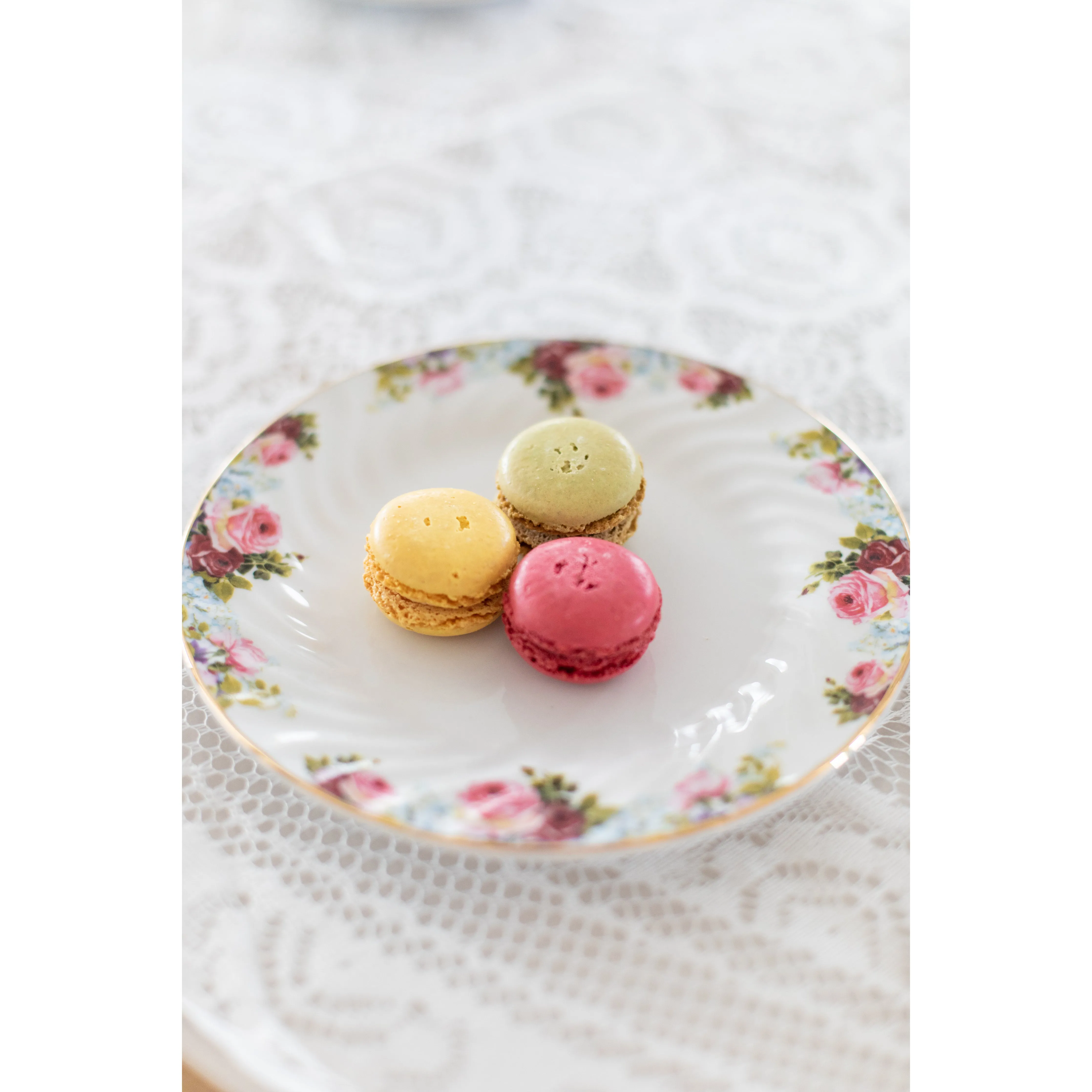 Limited Edition: Vintage Bloom Dessert Plates (6) - Sustainable Beauty for Every Dessert
