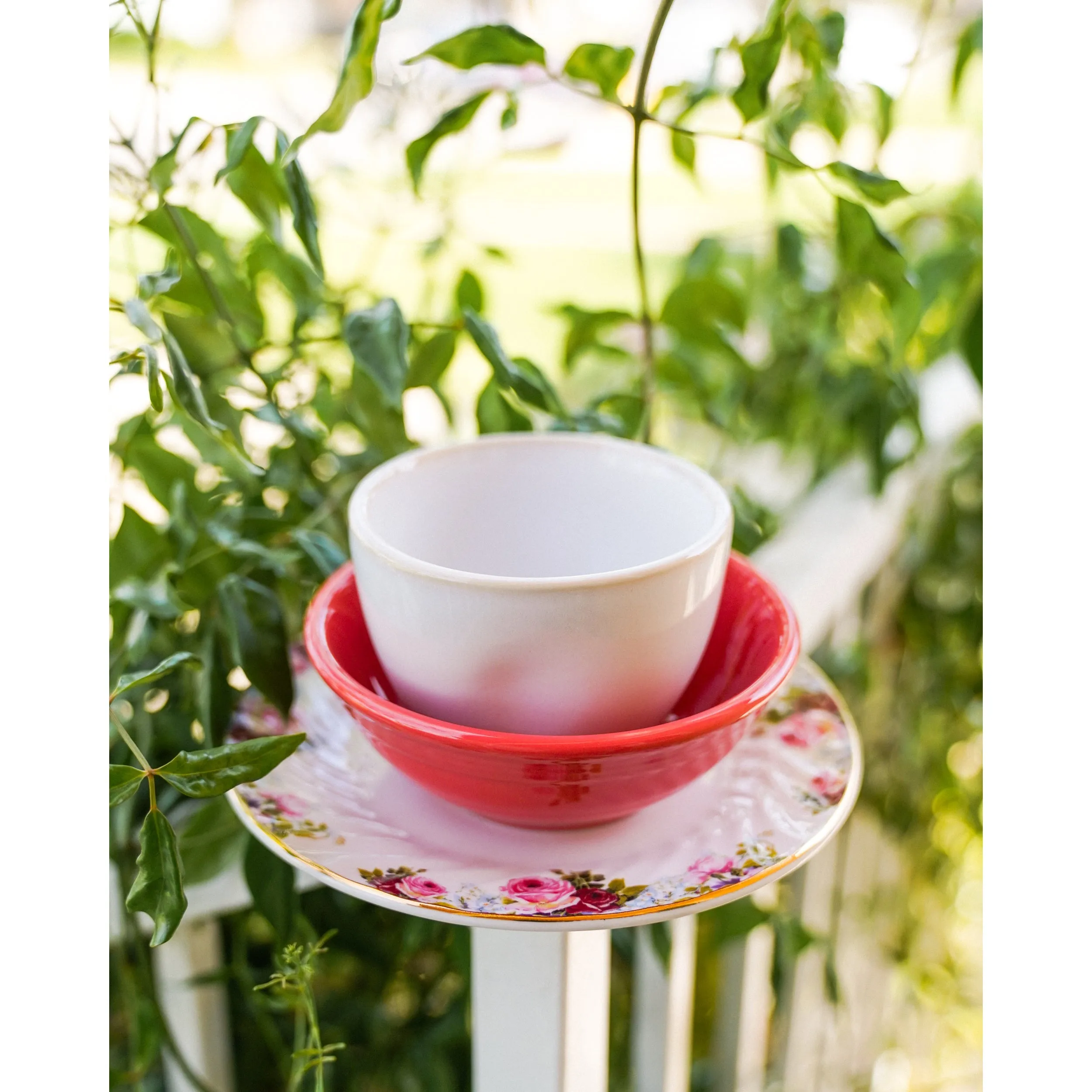 Limited Edition: Vintage Bloom Dessert Plates (6) - Sustainable Beauty for Every Dessert