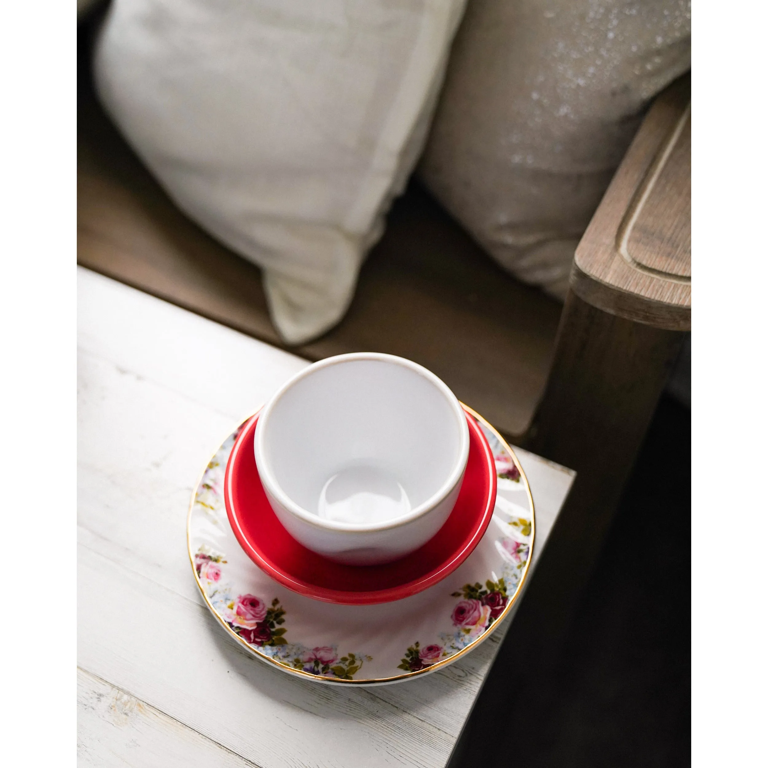 Limited Edition: Vintage Bloom Dessert Plates (6) - Sustainable Beauty for Every Dessert