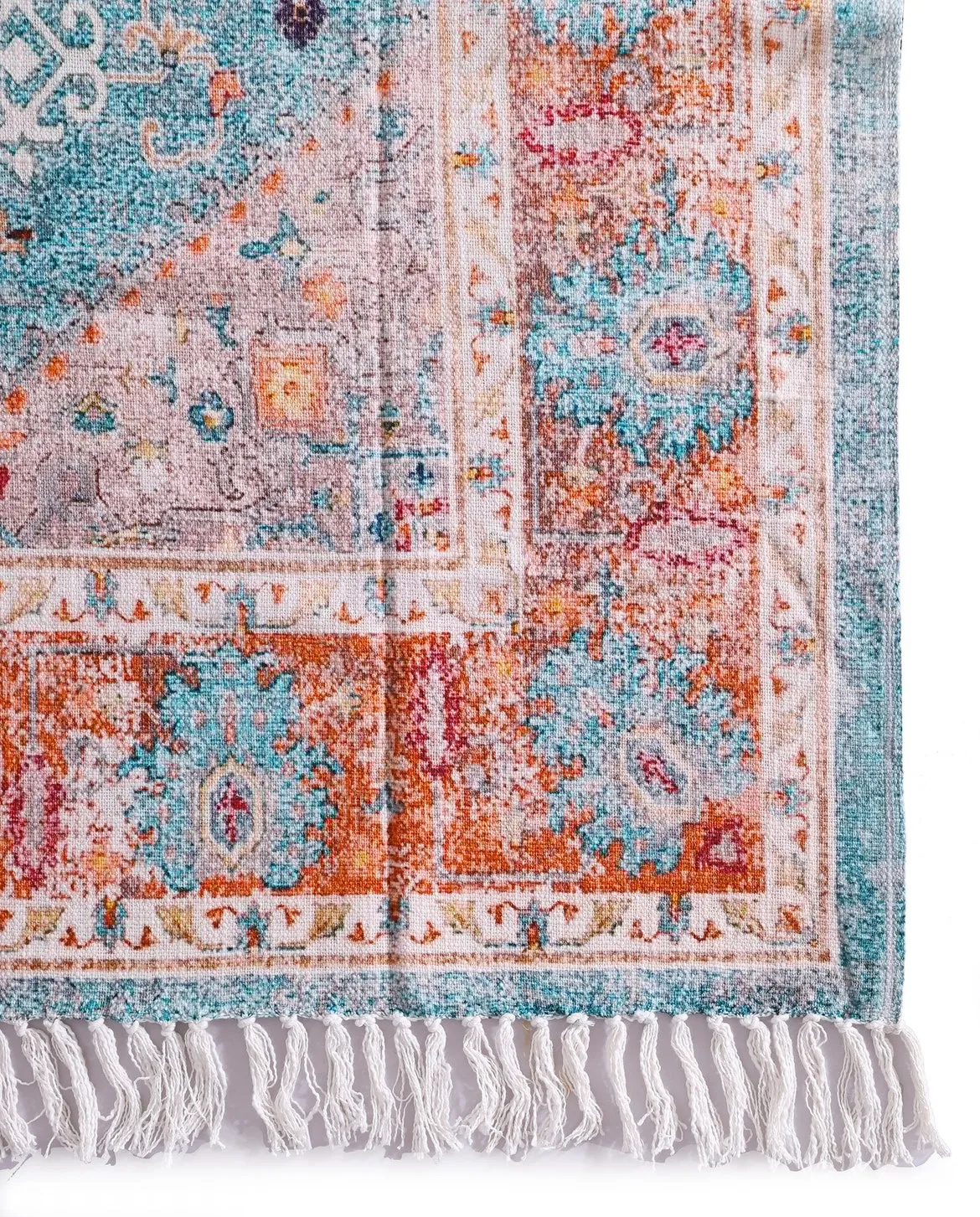 Luxury Throw Rug - Azure Wool | Rustic Home Decor