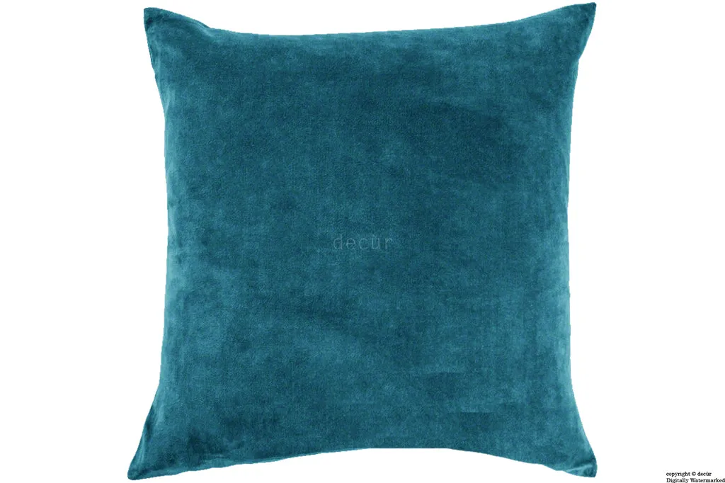 Malvern Velvet Cushion - Peacock