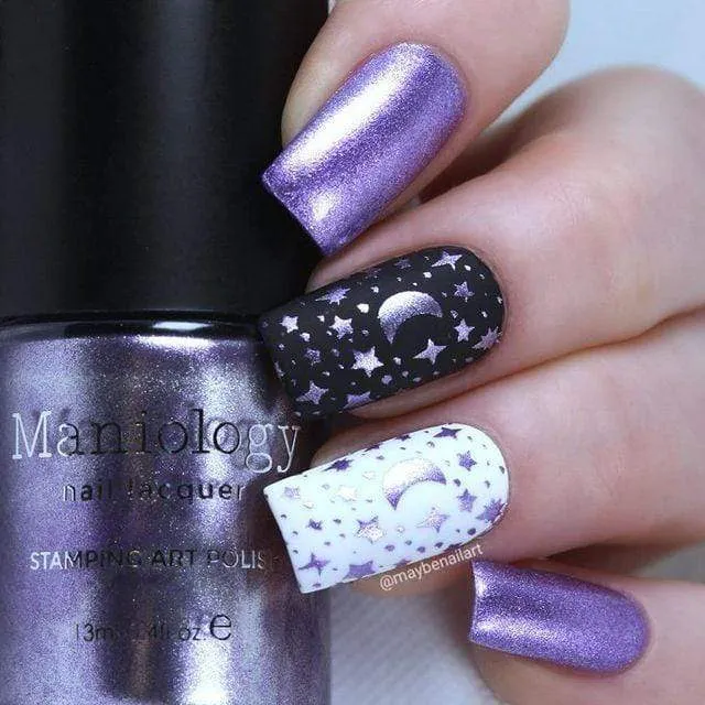 Maniology Classic Beauty Hearts   Stars - Nail Stamping Plate