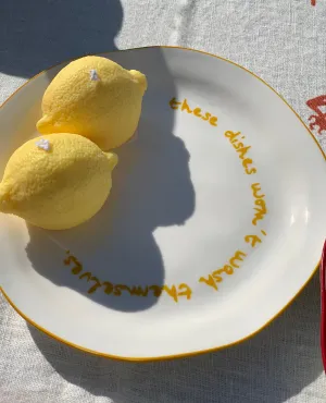 MÆGEN These Dishes Won't Wash Themselves Statement Plate
