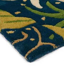 Morris & Co Oak Rug Seaweed Ink