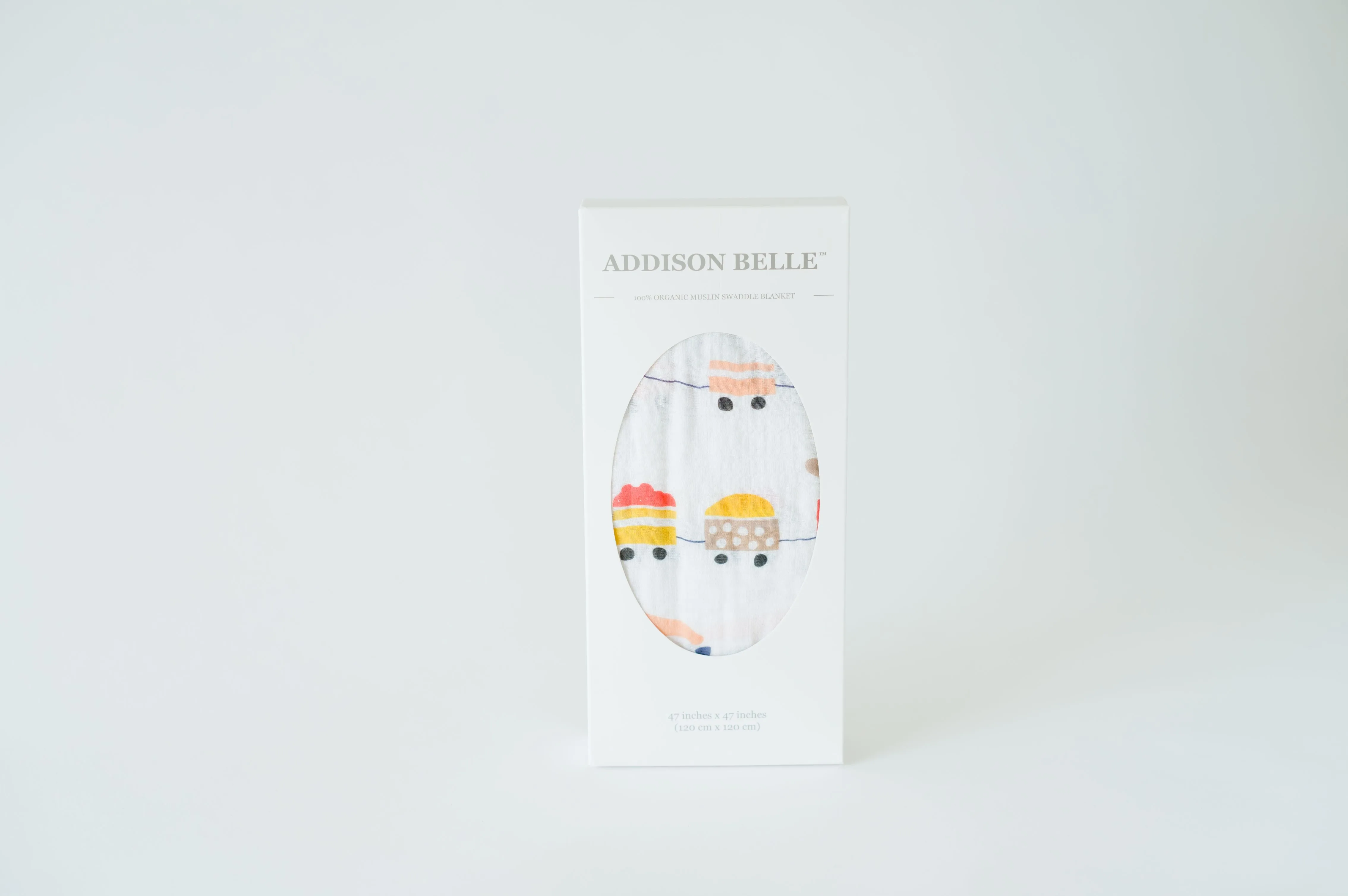 Muslin Swaddle Blanket - Trains