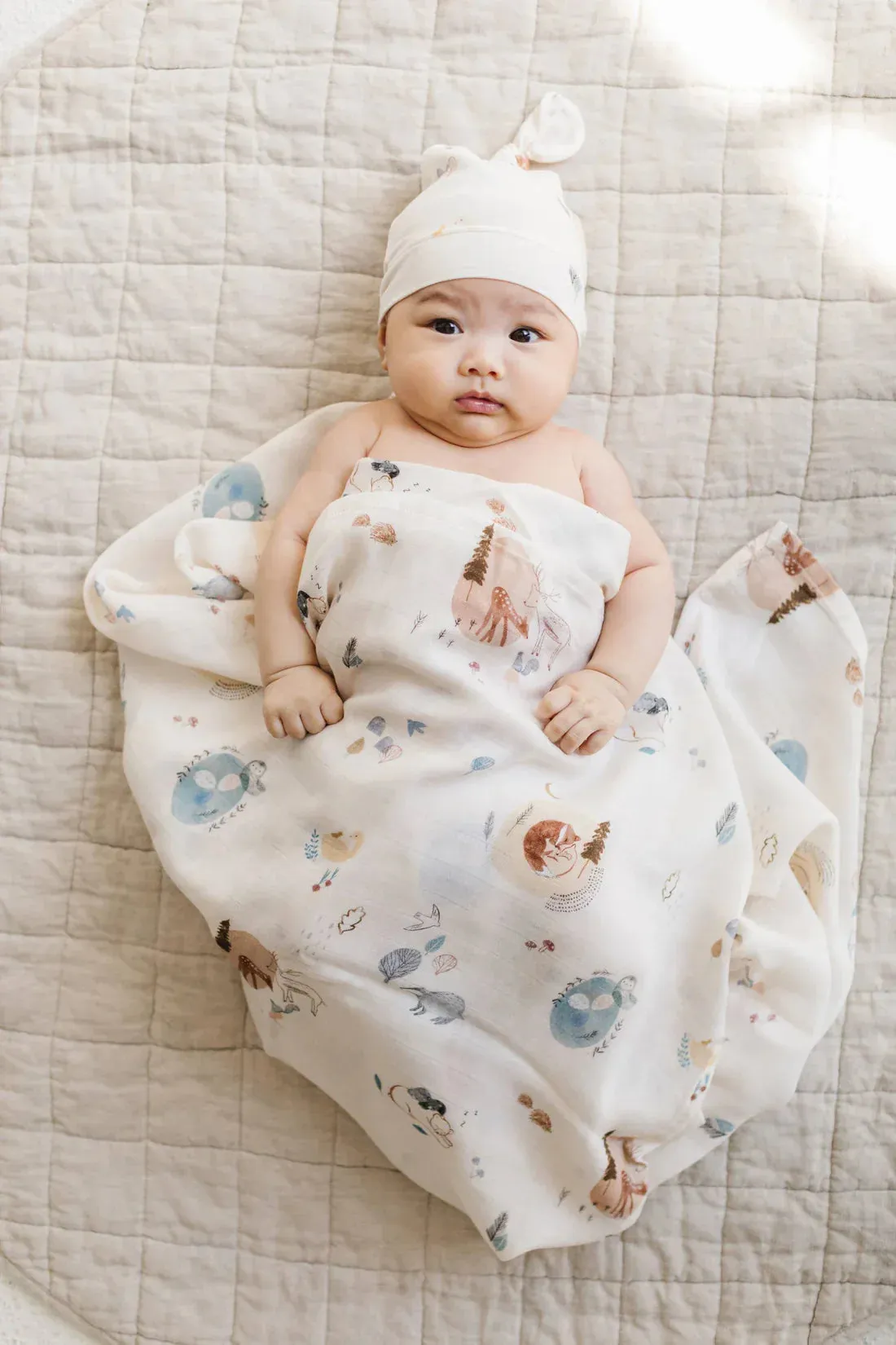 Muslin Swaddle, Cozy Forest