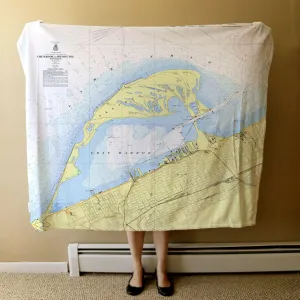 Nautical Chart Blankets, Presque Isle, Pennsylvania Coastal Map