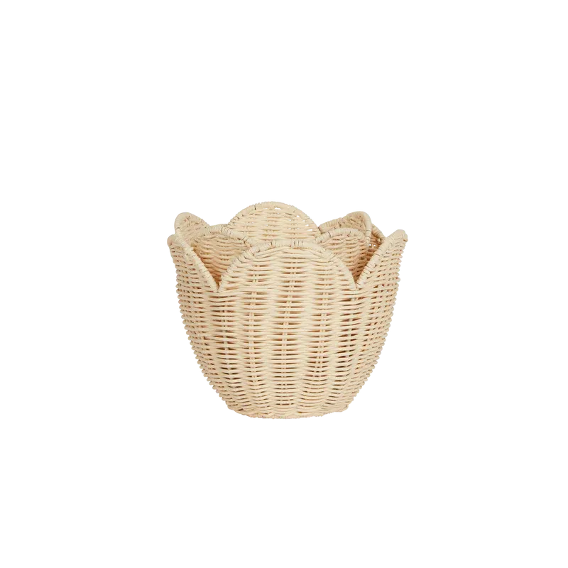 Olli Ella - Rattan Lily Basket Set - Buttercream