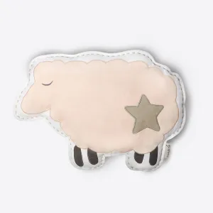 Organic Shaped Cushion - Peach Sheep