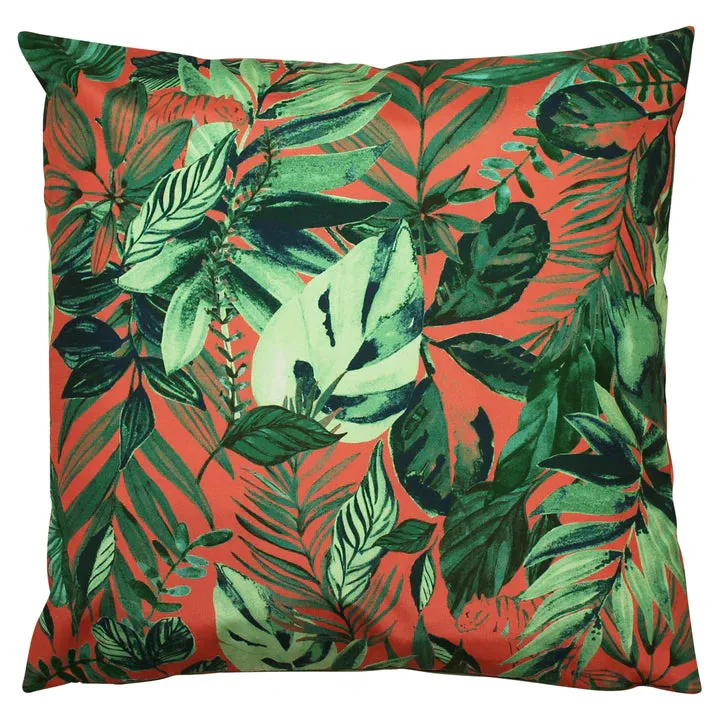 Outdoor Scatter Cushion Cover 43 x 43cm - Jungle Leaf Print