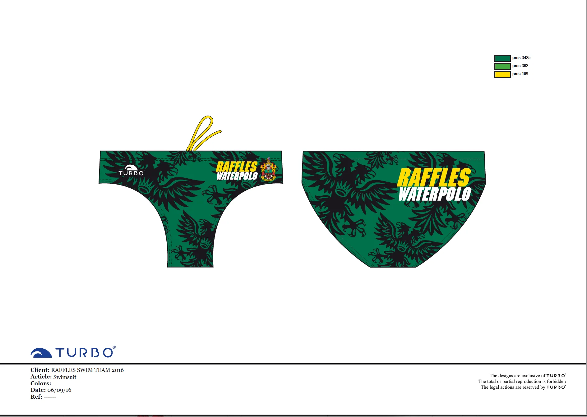 Past Custom Designed - RI 2017 Boys/Men Swimming Trunks without Name (Pre-Order)