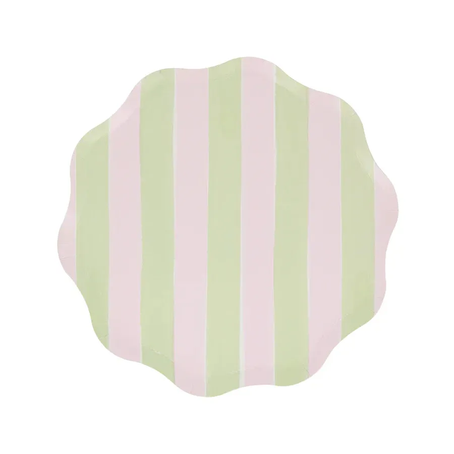 Pastel Stripe Side Plates (Set of 8)