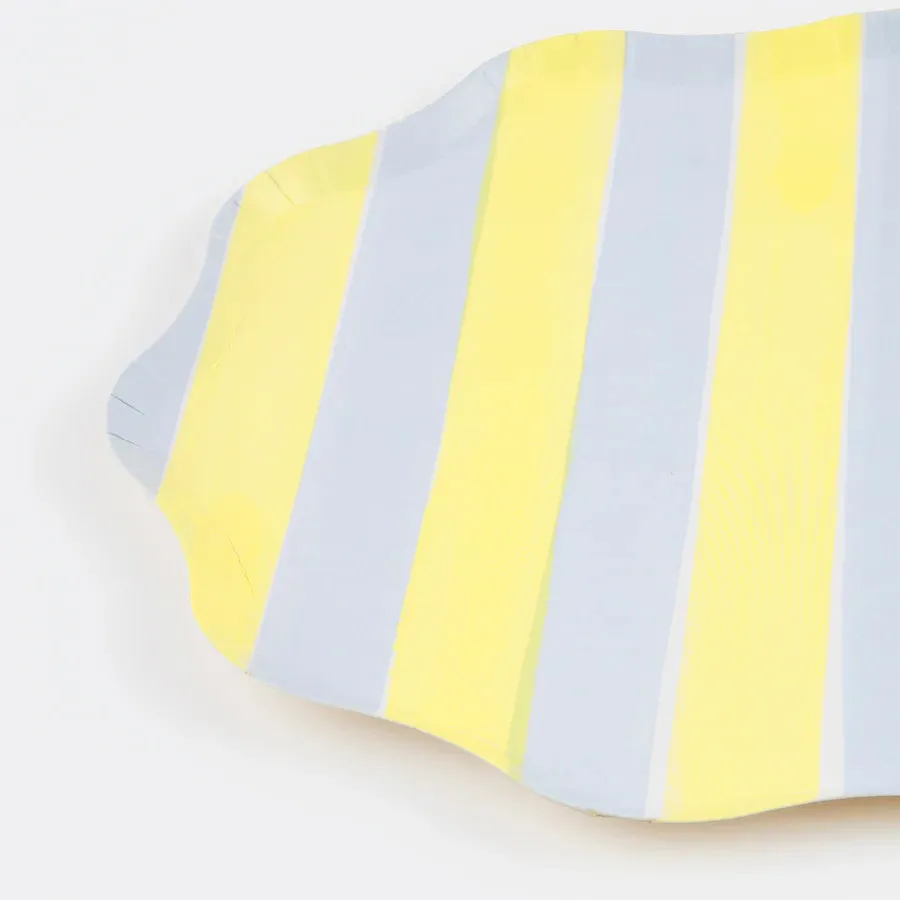 Pastel Stripe Side Plates (Set of 8)
