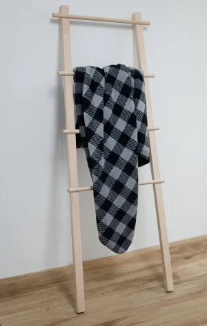Plaid Faux Shearling Throw - 120X150 Cm