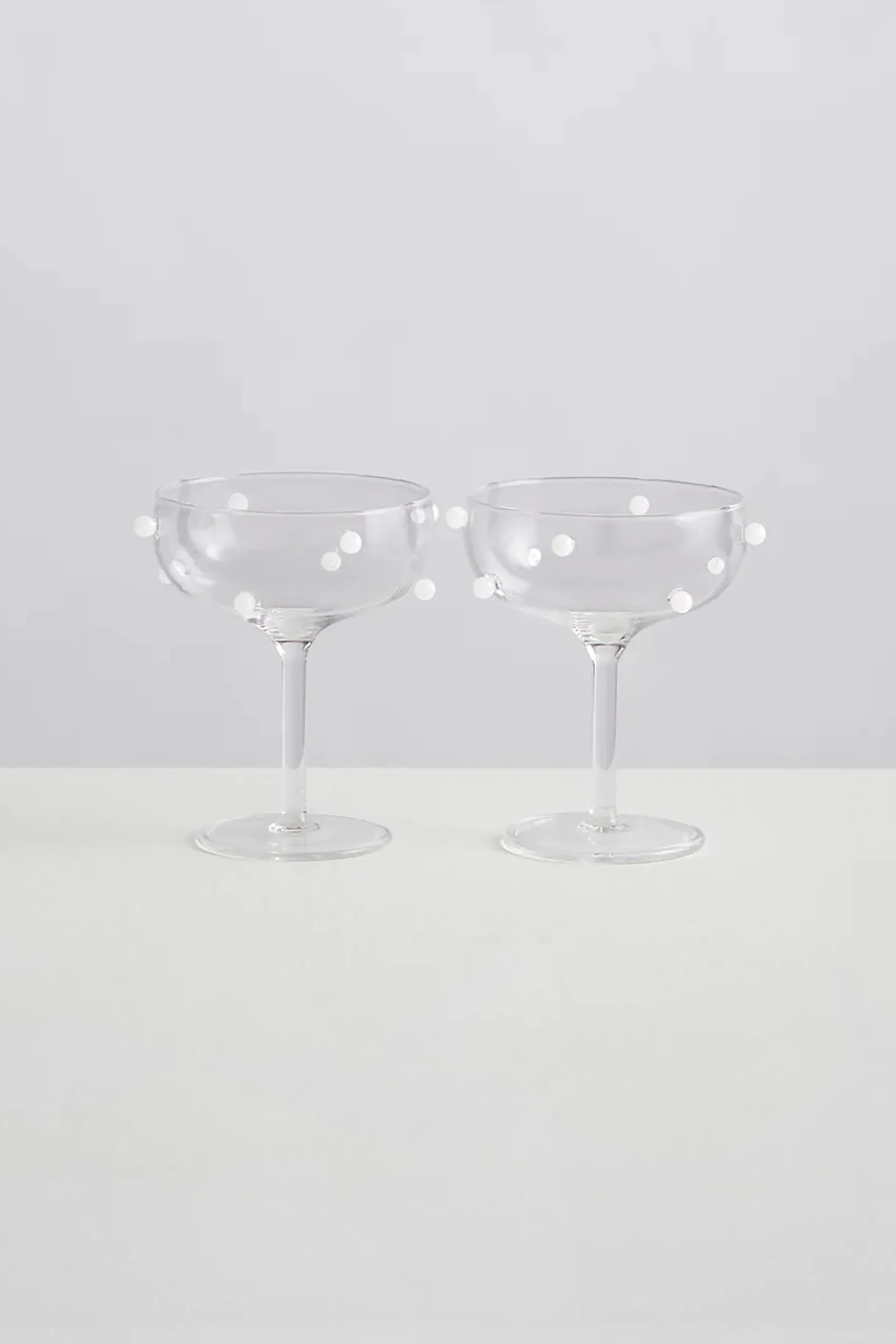 Pomponette Coupes Clear White