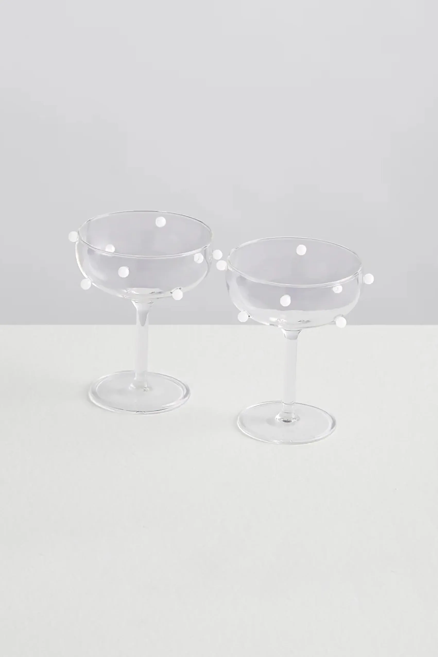 Pomponette Coupes Clear White