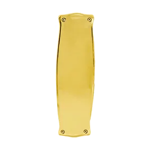 Prairie Pushplate in Unlacquered Brass