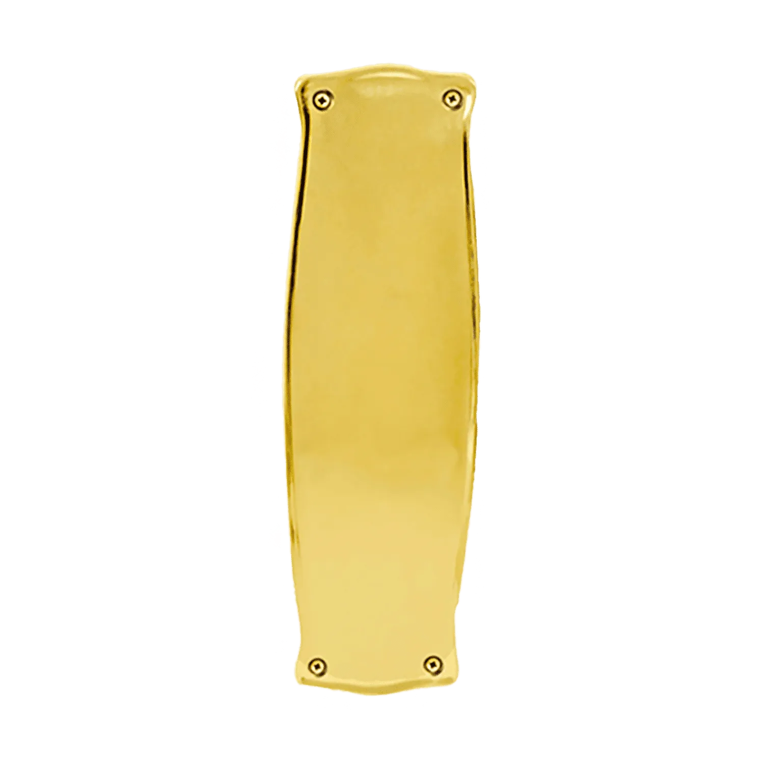Prairie Pushplate in Unlacquered Brass