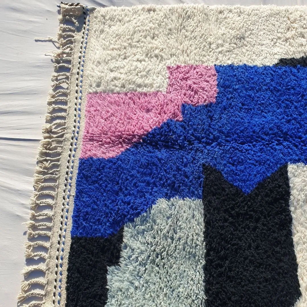 Rajila | Authentic Beni Ourain 6x10 Soft Moroccan Rug | Handmade Berber Wool Carpet | 6'70x10'13 Ft | 204x309 cm