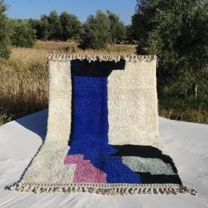 Rajila | Authentic Beni Ourain 6x10 Soft Moroccan Rug | Handmade Berber Wool Carpet | 6'70x10'13 Ft | 204x309 cm