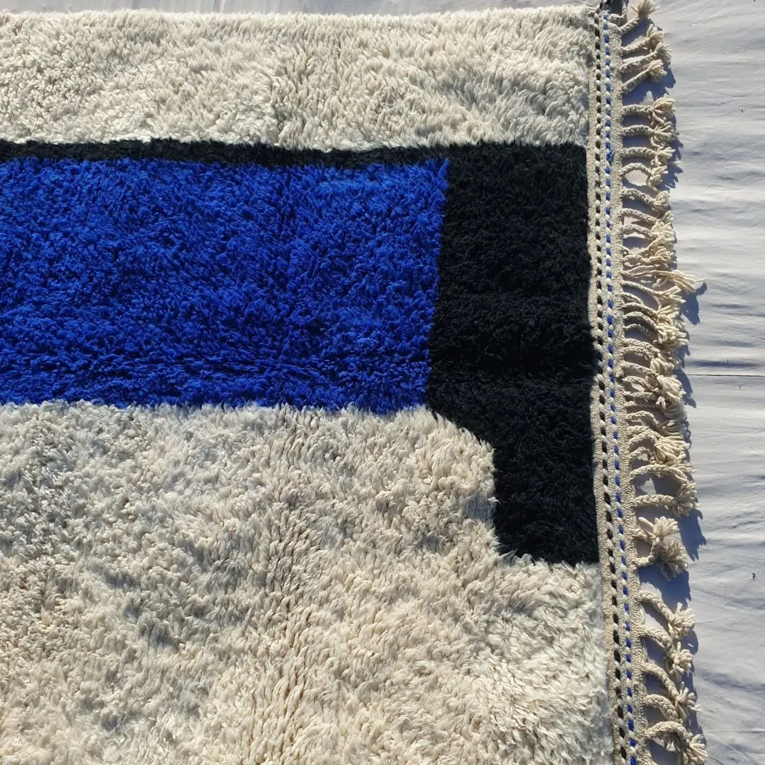 Rajila | Authentic Beni Ourain 6x10 Soft Moroccan Rug | Handmade Berber Wool Carpet | 6'70x10'13 Ft | 204x309 cm