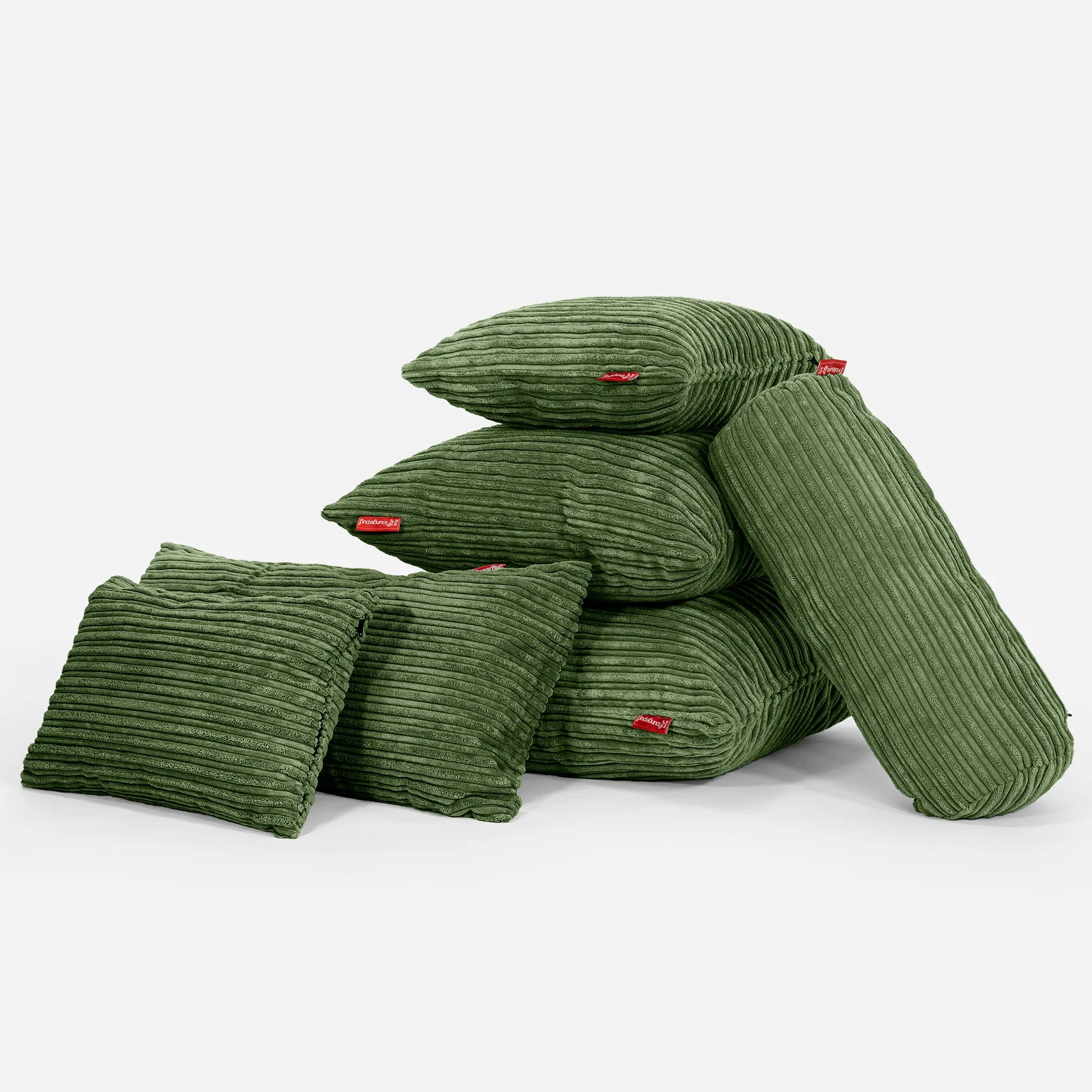 Rectangular Scatter Cushion Cover 35 x 50cm - Cord Forest Green