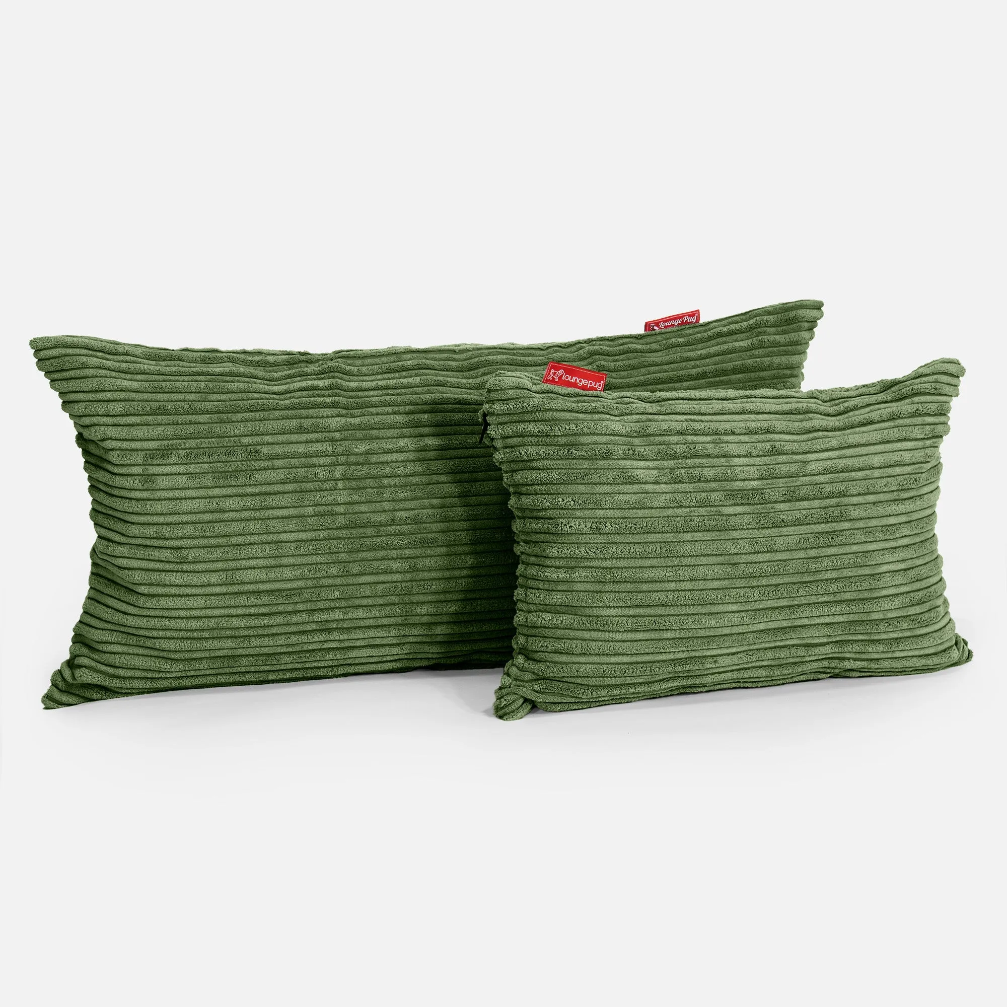 Rectangular Scatter Cushion Cover 35 x 50cm - Cord Forest Green