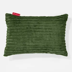 Rectangular Scatter Cushion Cover 35 x 50cm - Cord Forest Green