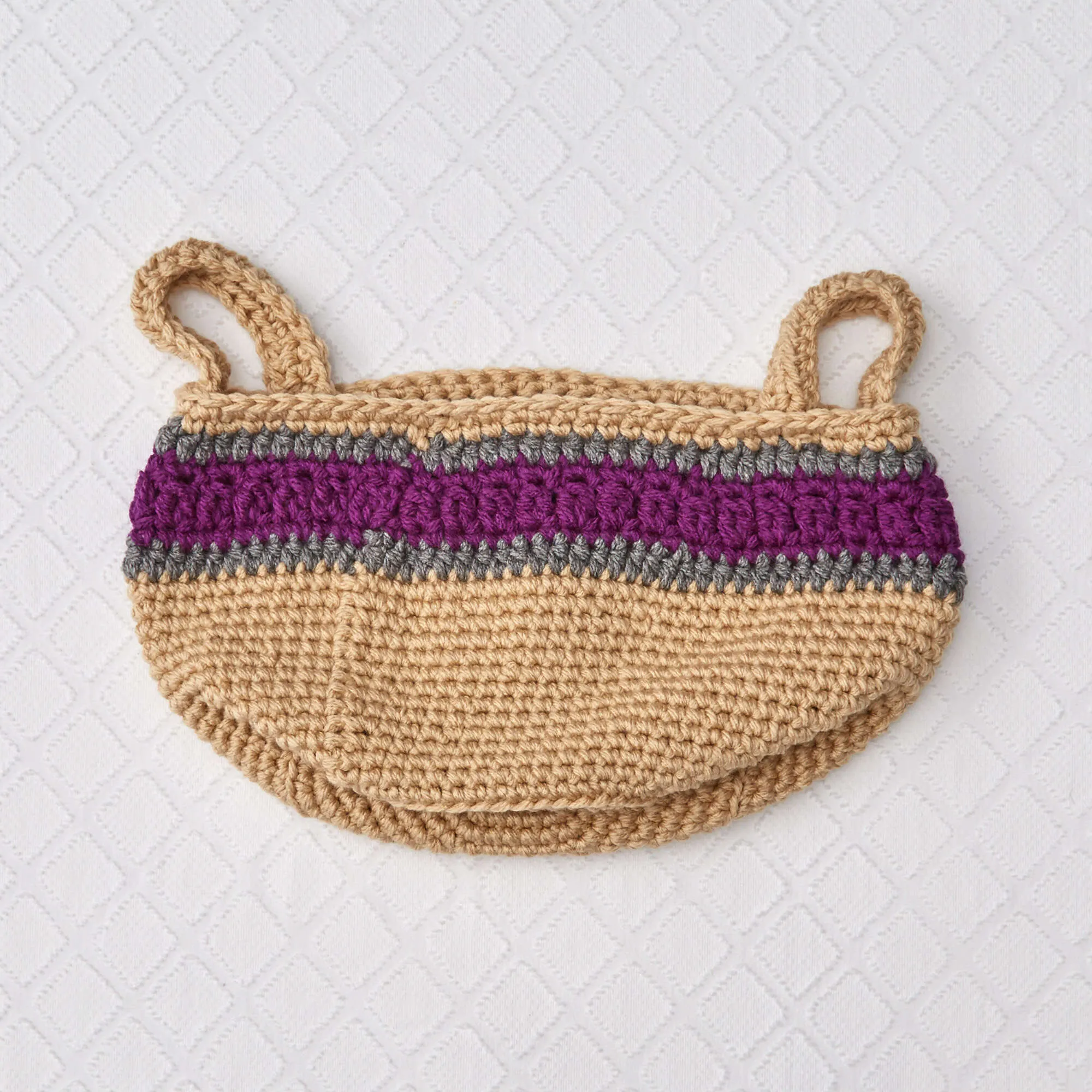 Red Heart Crochet Handy Storage Basket