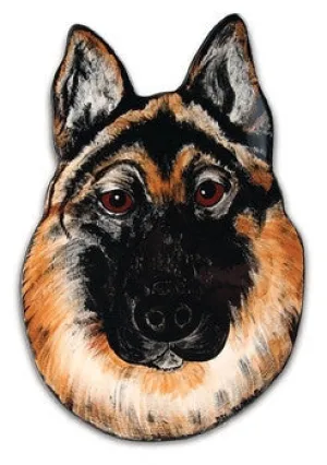 Rocky German Shepherd Dog Plate 11.5"