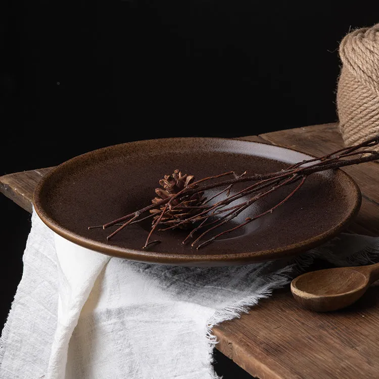 Rustic Earthenware Dinner Plate